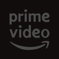 the amazon prime video logo is shown in black and grey on a dark background with white lettering that reads,'prime video '