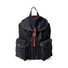 Unisex. Constructed from the same raw American denim as Double RL jeans. Trimmed with Italian vegetable-tanned bridle leather. Solid brass hardware and copper rivets. Casual Denim Blue Standard Backpack, Cheap Denim Standard Backpack, Denim Blue Backpack, Denim Blue Backpack With Zipper Closure, Denim Blue Standard Backpack, Double Rl, Kids Robes, American Denim, Brass Buckle