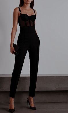 Grad Outfits, Rompers For Women, Woman Suit Fashion, Mode Chic, Causual Outfits, Lace Evening Dresses, All Black Outfit, Prom Wedding, Looks Chic