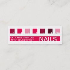 the nail sticker is pink and red