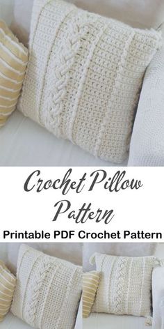 the crochet pillow pattern is easy to make