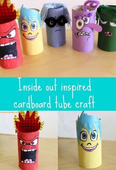 the inside out inspired cardboard tube craft