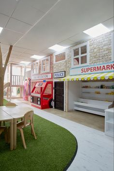 the children's playroom is clean and ready for their parents to use it