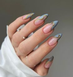 Nails Designs Almond, Birthday Nail Art, Birthday Nail Designs, Nails Designer, Milky Nails, Smink Inspiration, Almond Nails Designs, Almond Nail, Birthday Nails