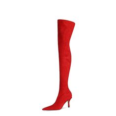 Shop Yellow Suede Elastic Over The Knee Boots with Pointed Toe color Yellow for Dancing Club, Going out, Party with worldwide Free shipping & Free return. Dancing Club, Women's Over The Knee Boots, Popular Boots, Pointed Toe Boots, Suede Leather Boots, Slip On Boots, Grey Suede, Womens Knee High Boots, Women Boots