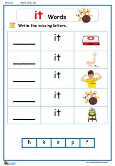 a worksheet with words and pictures on it