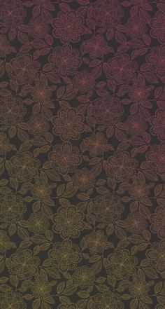 an abstract floral background with gold and red flowers