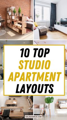 the top 10 studio apartment layouts