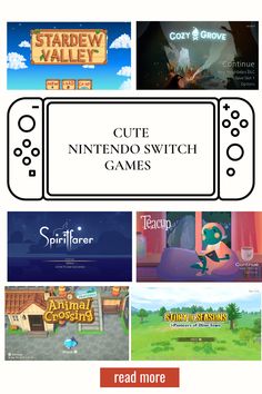 Cute and Cozy  Nintendo Switch Games Comfy Nintendo Switch Games, Chill Nintendo Switch Games, Cute Games Nintendo, Video Games Recommendations, Good Nintendo Switch Games, Multiplayer Switch Games, Switch Games Cozy, Cottagecore Switch Games, Witchy Nintendo Switch Games