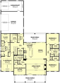 the first floor plan for this house