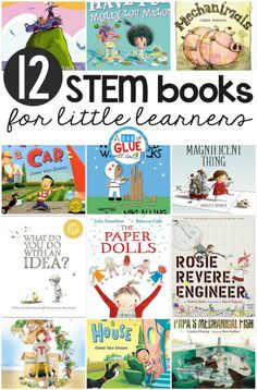 12 STEM Kindergarten Books for Little Learners - Stem Kindergarten, Kindergarten Architecture, Kindergarten Stem, Stem Books, Stem Classes, Stem Elementary, Preschool Stem, First Grade Science, Stem Classroom