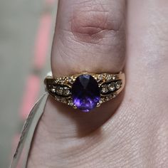 Preowned Ring In Very Good Condition. Shows Very Little Surface Wear From Previous Use. Gold And Diamonds Have Been Authenticated By A Gia Certified Employee. Chocolate Diamond Ring, Levian Jewelry, Chocolate Diamond, Chocolate Diamonds, Diamond Ring, Limited Time, Amethyst, Size 4, Diamonds