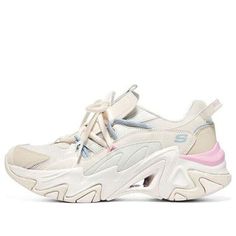 (WMNS) Skechers Stamina V3 896228-NTMT (SNKR/Low Top/Women's/Non-Slip/Dad Shoes/Wear-resistant) Beige Lace-up Chunky Sneakers, Trendy Cream Synthetic Sneakers, Trendy Beige Sneakers For Sports, Trendy Beige Sports Sneakers, Breathable Synthetic Chunky Sneakers, Cream Lace-up Chunky Sneakers For Sports, Cream Sneakers For Sports In Spring, Cream Sneakers For Spring Sports, Breathable Synthetic Cream Sneakers