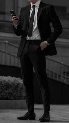 Suits For Guys, Black And White Suit, Gentleman Aesthetic, Classy Suits, Classy Outfits Men, Men Stylish Dress, Guys Clothing Styles, Fashion Suits For Men