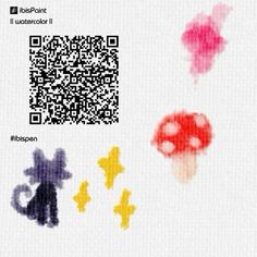 the qr code has been changed to include images of mushrooms and other things that are in color