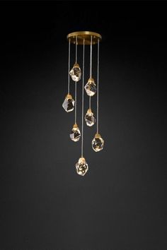 Crystal Pendant Lamp - SamuLighting Lighting Scheme, Living Room Den, Staircase Lighting, Light Games, Crystal Light, Room Lighting, Elegant Lighting, Lamps Ceiling, Watching Tv