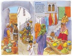 an image of people in the kitchen with food on the table and clothes hanging up to dry