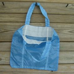 Neat handmade shopping bags, totes, and backpacks made from real upcycled parachutes (super strong, lightweight materials). Psst - she does custom orders. Foldable Nylon Rectangular Bag, Foldable Rectangular Nylon Bag, Practical Blue Nylon Bag, Vinyl Bag, Tandem, Blue Bags, Sliders, Reusable Tote Bags, Backpacks