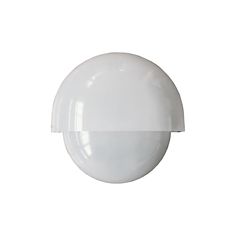 a white round object on a white background