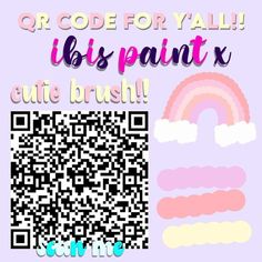 a qr code for y'all it's paint x cutie brush