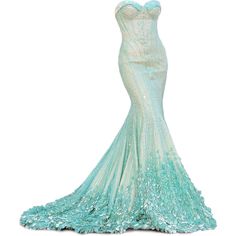 edited by Satinee - Dream gowns collection ❤ liked on Polyvore Little Mermaid Wedding, Wedding Theme Inspiration, Fashion Fantasy, Beauty Dress, Mermaid Dress, Gorgeous Gowns, Inspired Dress, Beautiful Gowns, Mermaid Wedding