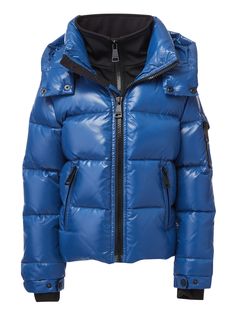 This quilted, down jacket is crafted from a densely woven nylon. It is lightweight, yet protective from wind and water, and filled with fine white duck down to achieve warmth and an ultra soft feel. The Glacier features a detachable zip-off hood, a zip-up neoprene insert, center front zip closure, cozy microfleece cuffs, and 2 lower microfleece lined zip pockets. Ocean Kids, Luxury Outerwear, White Duck, White Ducks, Down Parka, Sherpa Jacket, Duck Down, Big Kid, Big Kids