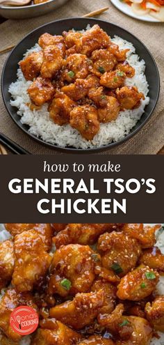 In the mood for chicken for dinner? Why not try make this easy chicken recipe? This easy General Tso’s chicken recipe is quick and easy dinner option your family will love. Click the link to make these sweet coated, deep-fried chicken pieces that are similar to sesame chicken or orange chicken, only a tad spicy. General Chicken Recipe, General Tsos Chicken, General Tao Chicken, General Tso's Chicken Recipe, General Tso's Chicken, Homemade Chinese Food, Sweet And Spicy Chicken, Chinese Cooking Recipes, Takeout Food