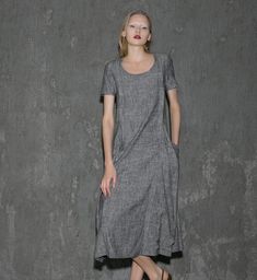 Hey, I found this really awesome Etsy listing at https://www.etsy.com/listing/247233836/gray-linen-dress-long-short-sleeved Gray Fitted Short Sleeve Maxi Dress, Elegant Shift Dress With Pockets, Gray Shift Dresses, Short Sleeve Gray Dress For Spring, Gray Midi-length Summer Dresses, Fitted Mid-length Dresses With Pockets, Gray Short Sleeve Dress For Spring, Gray Shift Dresses For Summer, Gray Knee-length Midi Dress For Summer