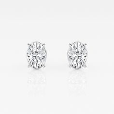 There's nothing more versatile than a pair of classic stud earrings. We love these princess cut lab grown diamond studs for every occasion. Pick the size and color best suited to your ears in the color of gold that you fancy. Elegant Gia Certified Oval Diamond Earrings, Classic White Oval Diamond Earrings, Classic Oval Diamond White Diamond Earrings, Gia Certified Oval White Gold Diamond Earrings, Classic Oval Diamond White Earrings, Timeless Oval Brilliant Cut Earrings, Oval Diamond Earrings With Vvs Clarity, Classic Oval Diamond Cut Earrings, Classic White Oval Earrings