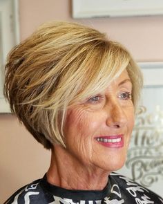 Stacked Haircuts, Hairstyles For Older Women, Haircut For Older Women, 2020 Trends, Haircuts For Fine Hair, Short Hairstyle, Short Hair Older Women