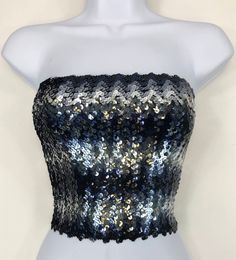 This Silver, Navy Blue and Black Chevron Striped Sequin Tube Top is made with high quality sequins on the outside, as well as polyester on the inside. The size of the tube top is 12 inches wide and 10 inches tall when flat. It is also stretchy and form fitting as well. If you have any questions about our products or have any inquiries please contact us and I will be glad to help. *Since this item is hand-made, the design can vary slightly from the image. Top Bustier, Girl Bedroom Designs, Tube Tops, Black Chevron, Opal White, Chevron Stripe, Cropped Tube Top, Pink Sequin, Bustier Top