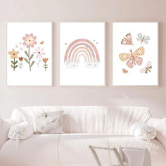 adorável e delicada , com **meninameninas em ilustrações suaves, acompanhadas de elementosol , nuvens , flflores rosa e borboletas . Essas figuras Fruit Quotes, Spring Rainbow, Rainbow Sunflower, Sunflower Butterfly, Nursery Trends, Number Wall, Vibrant Wall Art, Trends 2023, Rainbow Flowers