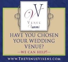 an advertisement for the venue where you choose your wedding venue, and what they can help