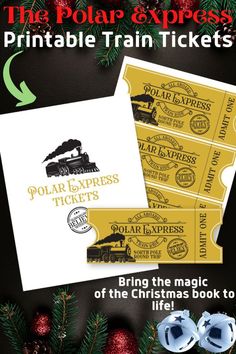 printable polar express tickets Polar Express Printable, Polar Express Party Ideas, Polar Express Ticket, Polar Bear Express, Polar Express Pajamas, Polar Express Activities, Polar Express Tickets, Polar Express Christmas Party, Believe Polar Express