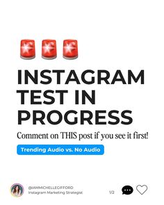 the instagramm test in progress is now available for all users to use on their phone