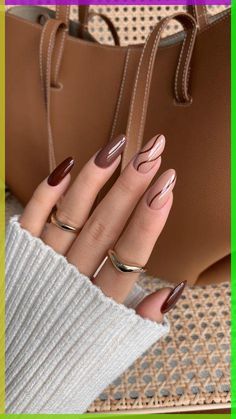 Brown Nails Design, Cute Nails For Fall, Nude Nail Designs, Smink Inspiration, Short Nails Art, Blush Nails, Makijaż Smokey Eye, Fall Nail Art, Short Nail Designs