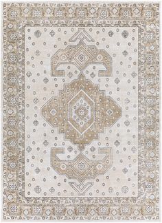 Introduce timeless elegance to your space with our Traditional Turkish Area Rug. Made with a medium pile in beige, brown, gray, silver, and charcoal, this rug adds warmth and texture to any room while evoking the beauty of traditional Turkish design. Transform your home into a luxurious oasis with this stunning piece. Tan Rug, Indoor Tanning, Turkish Design, Updated Traditional, Surya Rugs, Charcoal Black, Traditional Area Rugs, White Area Rug, Accent Rugs