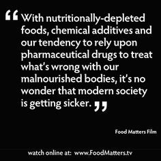 FoodMatters Nutrition Jobs, Sick Food, Linus Pauling, Food Matters, Body Fitness, Holistic Health, Health And Nutrition, Get Healthy