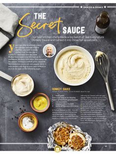 an article about the secret sauce