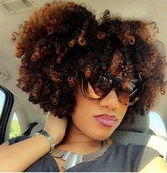 Hair Dye Ideas Black Women, Frosted Tips, Hair Dye Ideas, Beautiful Natural Hair, Natural Hair Tips, Natural Hair Journey