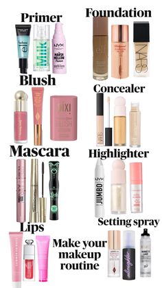 Makeup Ideas For Summer, Good Concealer, Good Foundation, Make Your Own Makeup, Makeup Face Charts