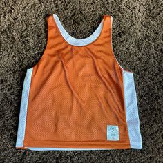 Size Small. League Collegiate Wear Purchased At University Of Texas In Austin. Ut Colors Burnt Orange And White. Double Layered Mesh Razorback Tank. I Believe It Is Reversible White On Inside With Orange Sides). Tags Removed But Never Worn. White Racerback Top With Mesh Back, White Mesh Back Racerback Top, Casual White Tank Top With Mesh Back, University Of Texas, Orange White, Burnt Orange, Double Layer, Austin, Texas