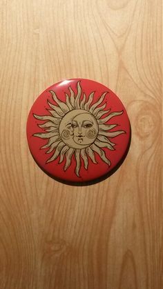 2.5 inch Sun Moon Eclipse Pinback Button Pin,Celestial Badge, Boho Accessory, Minimal Design, Retro 90's style, Witchy, Spirtuality, Dark Academia Button Pins Design, Badges Aesthetic, Pin Badge Design, Button Badge Design, Pin Design Ideas, Cool Badges, Button Pins Aesthetic