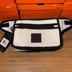 Brand New With Tags Nike Air Jordan Adjustable Strap Waist Bag Fanny Pack Festival Bag Zippered Pockets Id Slot Unisex Adults Jordan Bred, Camo And Red, Jordan Retro 11, Nike Jordan Retro, Rare Nikes, Jordan White, Festival Bag, Belt Bags, Hip Bag