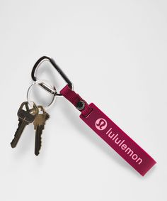 With An Embossed Note On The Hand Loop, This Keychain Is Easy To Find, Easy To Hold, And Oh So Easy To Love. Designed For Casual. Dimensions: 2Cm X 16.5Cm (0.8" X 6.5"). | Silicone Keychain Lululemon Keychain, Silicone Keychain, Keychain Black, Easy To Love, Bags Purses, Purse Wallet, Wallets, Wallet, Purses And Bags