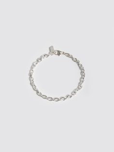 Sterling Silver Cable Chain Bracelet pictured on light grey background. Cable Bracelets, Vintage Aesthetics, Pearl Gemstone, Silver Pearls, Cable Chain, Ring Bracelet, Chain Bracelet, Gold Vermeil, Anklets