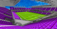 an image of a soccer stadium with purple seats