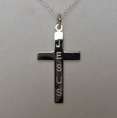 Sterling Silver Jesus Cross Pendant Necklace dimensions of cross: 15mm wide x 28mm material: sterling silver. Jesus Cross, Jesus On The Cross, Cross Pendant Necklace, Cross Pendant, Pendant Necklaces, United Kingdom, Jesus, Necklaces, Pendant Necklace