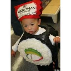 a little boy dressed up as a sushi from the hitachisu tv series