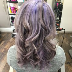 Ashy Purple Hair, Purple Hair Lavender, Silver Lavender Hair, Silver Purple Hair, Fashion Tutorial, Hair Inspiration Color, Summer Hair